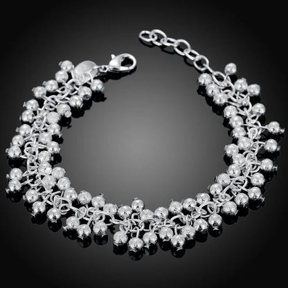 New High quality 925 Sterling Silver 4MM Women Men chain Male Twisted Rope Bracelets Fashion Silver Jewelry H232