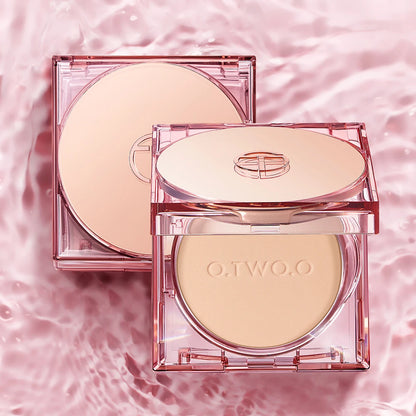 O.TWO.O Face Powder Oil-control 24 Hours Long Lasting Waterproof Matte Face Makeup Cosmetic Setting Compact Powder