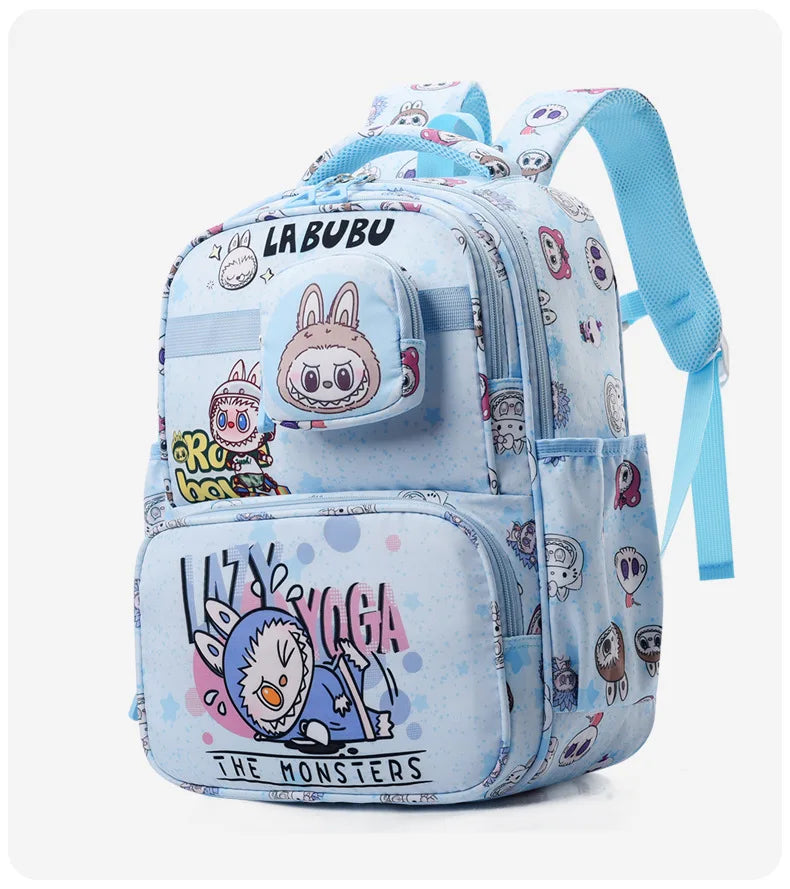 New Large Capacity Bag Children Backpack Cute Cartoon Primary School Bag Shoulder Bag New Kids Practical Portable Backpack