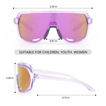 Kapvoe Sports UV400 Glasses New Polarized Cycling Sunglasses for Man MTB Running Outdoor Hiking Glasses Eyewear Bicycle Goggles