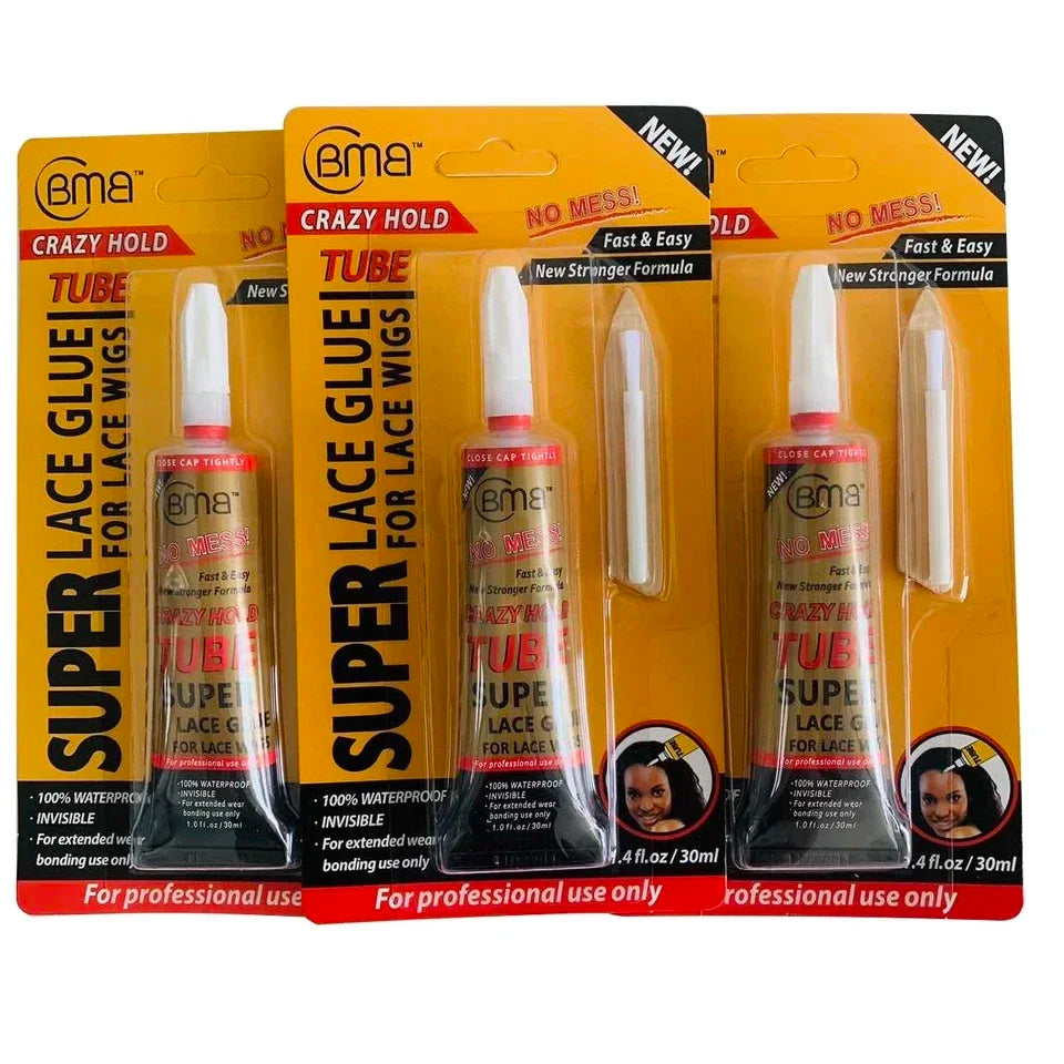 BMB Crazy Hold TUBE Super Lace Glue For Lace Wigs Waterproof Invisible Bonding Glue Replacement Adhesive Strong Hold Hair Glue
