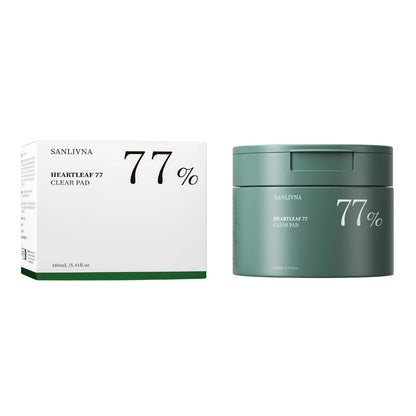 Heartleaf 77 Toning Pads, Moisturizing Pore Care, for Face Hydration Heartleaf Extract Moisturizing Centella Asiatica 160ML 160ML