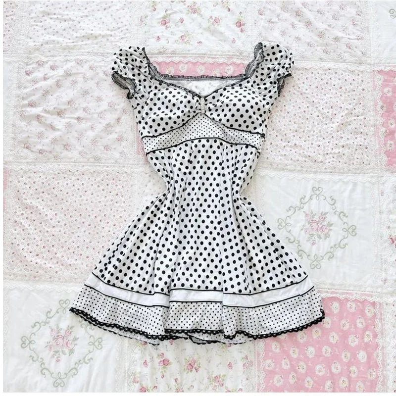 Y2K Womens Daily Clothing Summer Female Soft 2000s Vintage Harajuku Thin Artsy Skinny Minimalist Personality Bow Classic T-shirt White