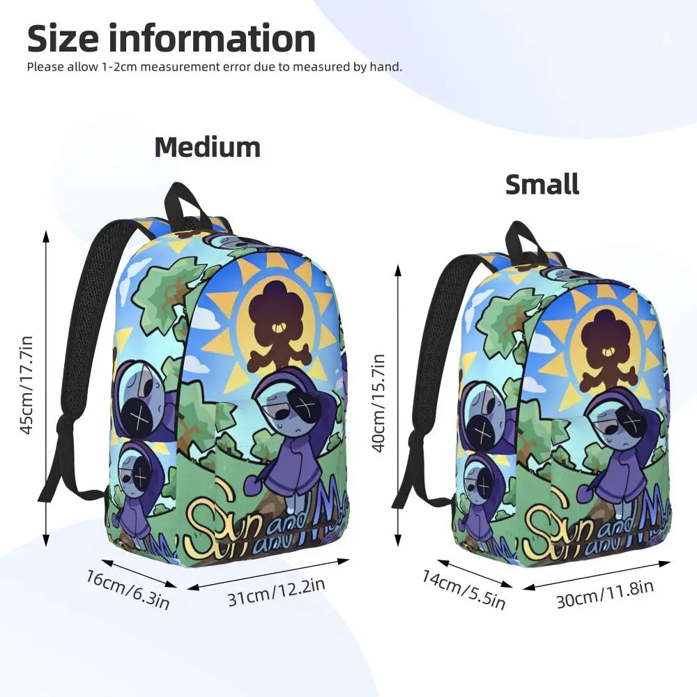 Dandys World Cool Backpack Lightweight High School Hiking Travel Game Logo Daypack for Men Women Laptop Computer Shoulder Bag