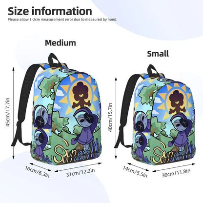 Dandys World Cool Backpack Lightweight High School Hiking Travel Game Logo Daypack for Men Women Laptop Computer Shoulder Bag