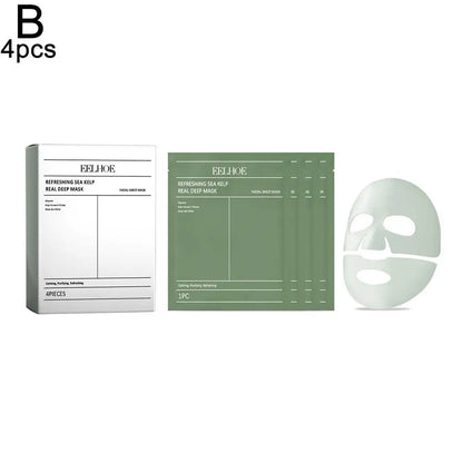 1/4Pcs Deep Collagen Overnight Face Mask Seaweed Collagen Essence Hydrating Overnight Hydrogel Mask Improve Elasticity, Firming 4pcs