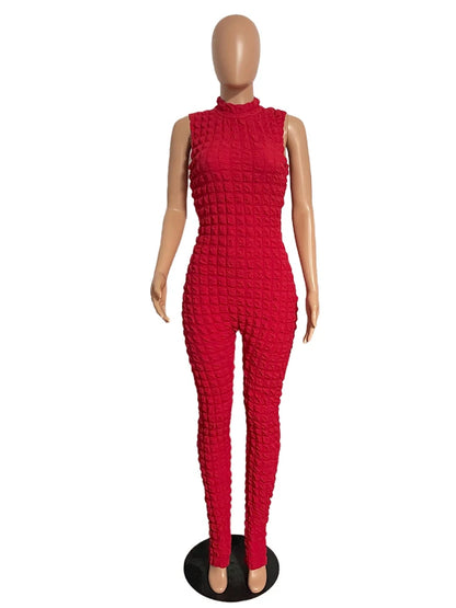 Sleeveless Zip Up Jumpsuit Women Chic and Elegant Woman Jumpsuit Sexy Tight Jumpsuit Full Body Ladies Wholesale Dropshipping Badiee Stylez