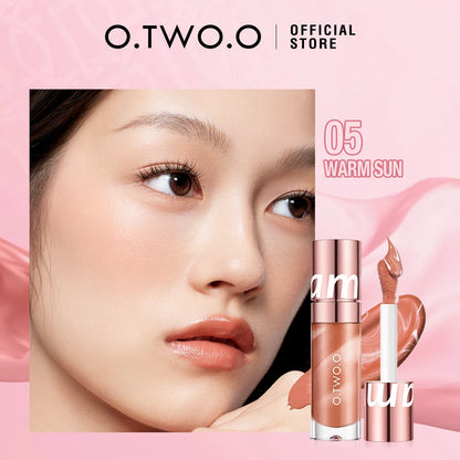 O.TWO.O Liquid Blush Face Blusher Moisturizing Long Lasting Natural Silky Weightless Matte High Pigment Matte Blush Face Makeup 05 Warm Sun CHINA