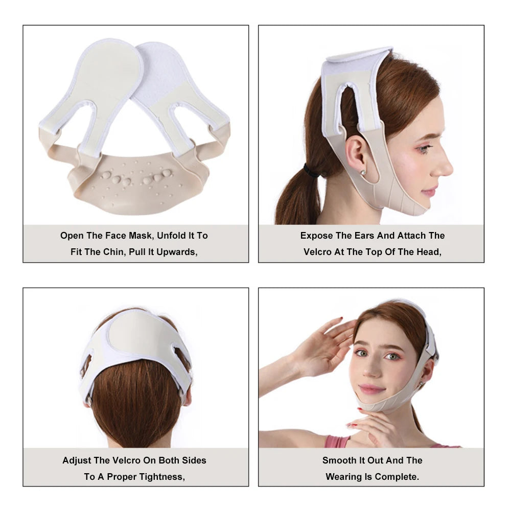 Silicone Face Slimming Bandage Women Chin Cheek Lift Up Belt V Line Face Shaper Facial Anti Wrinkle Strap Skin Care Beauty Tools