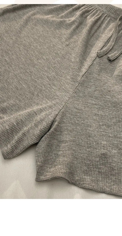 Casual Women Pajamas Summer Sleepwear Spaghetti Strap Shorts Sets 2 Pieces Night Wears O-neck Korean Sleeping Solid Home Suit