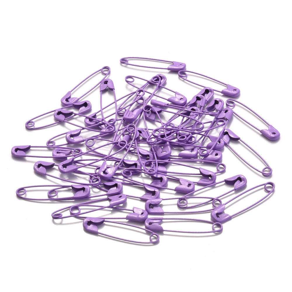 30pcs 6x30mm Colorful High Quality Safety Pins Paper Clip DIY Sewing Tools Metal Needles Large Safety Pin Brooch Accessories
