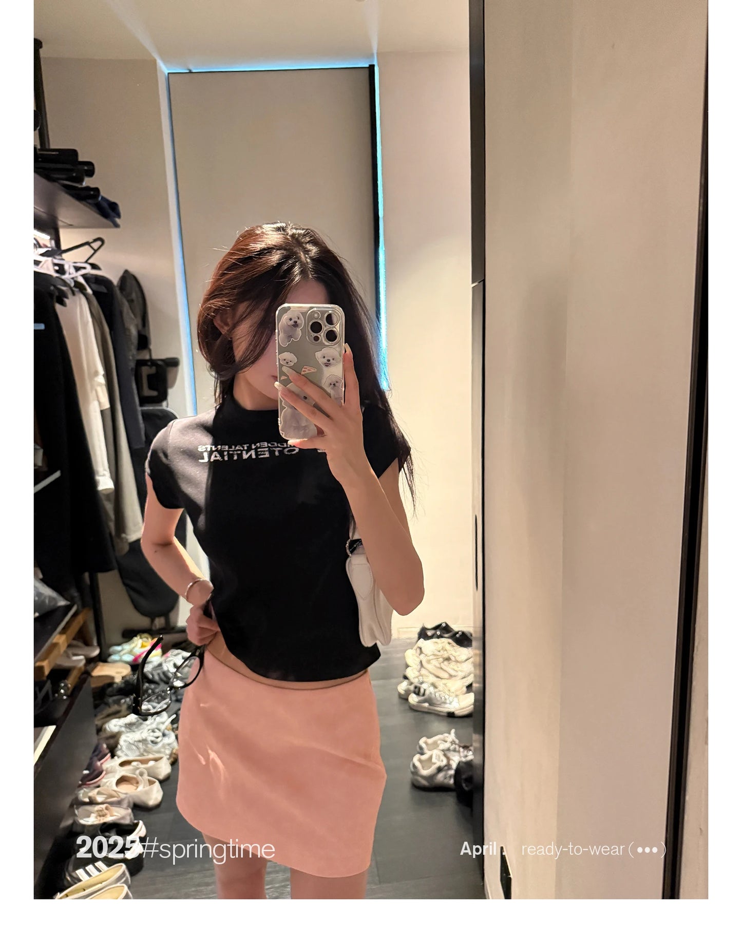 Lautaro Spring Summer Pink Soft Pu Leather Mini Skirt Women with Low Waist Short Luxury Chic A Line Clothes Korean Fashion 2025