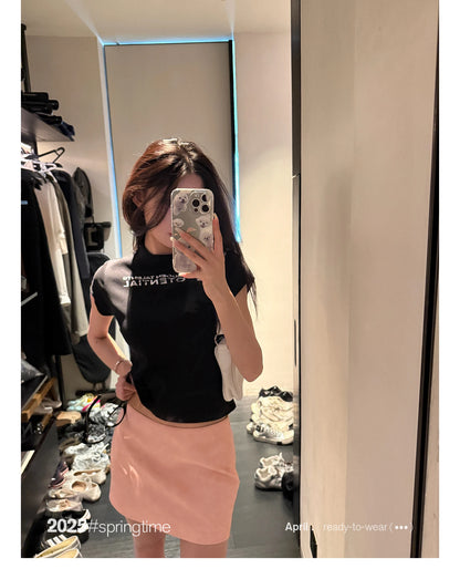 Lautaro Spring Summer Pink Soft Pu Leather Mini Skirt Women with Low Waist Short Luxury Chic A Line Clothes Korean Fashion 2025