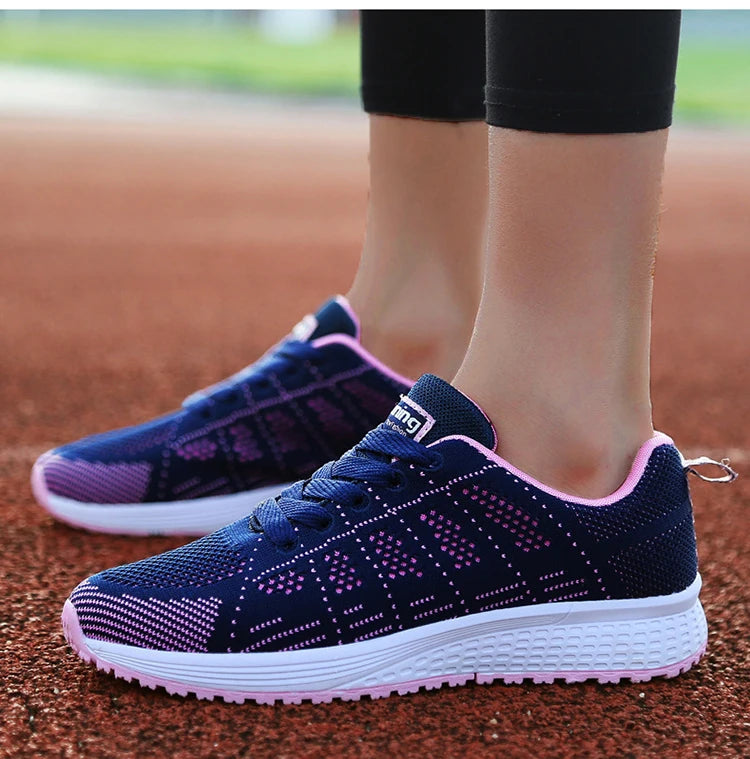 Fashion 2025 New Women's Sneakers Platform Shoes Woman Plus Size Casual Sneaker Woman Lace Up Female Sneakers Tenis Feminino Badiee Stylez