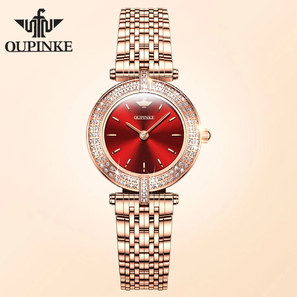 OUPINKE 3191 Luxury Elegant Womens Watches Automatic Mechanical Watch Waterproof Luminous Bracelet Set Gifts Reloj Promotion