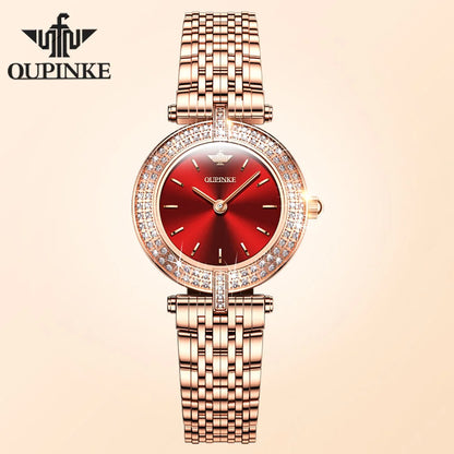 OUPINKE 3191 Luxury Elegant Womens Watches Automatic Mechanical Watch Waterproof Luminous Bracelet Set Gifts Reloj Promotion