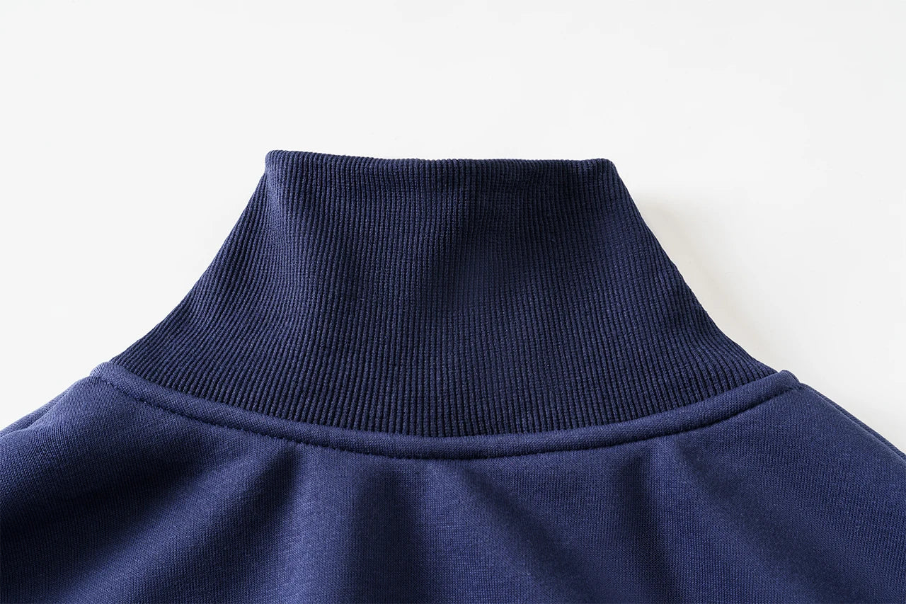 Vintage Letter Embroidery Sweatshirt Women Zipper Lapel Collar Long Sleeve Sweatshirts Autumn Streetwear Fashion Sport Pullovers