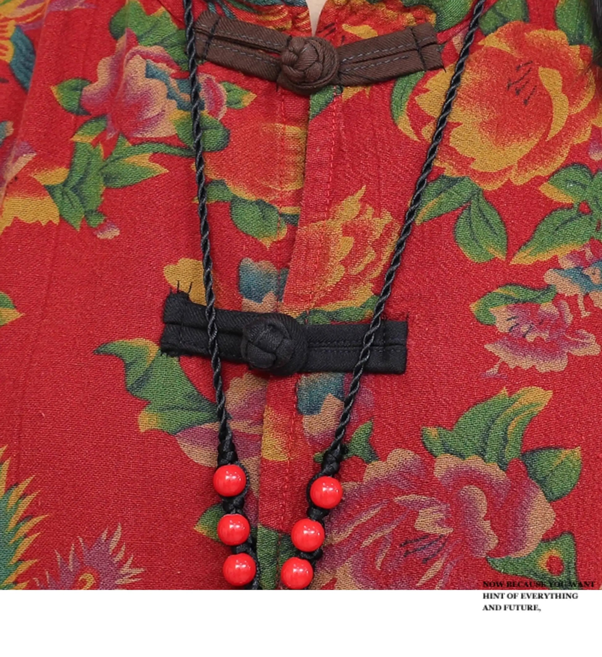 Artistic Large Floral Cotton Linen Chinese Style Button Embroidery Loose Casual Jumpsuit Women LX4344 Badiee Stylez