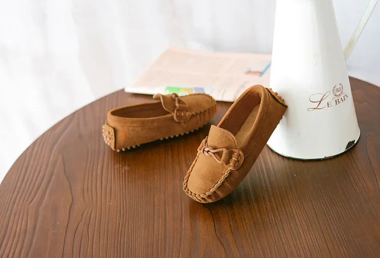 Children Loafers Shoes Boys Flat Sneakers Baby Kids Casual Shoes Toddler Girls Breathable Slip-on Shoes Soft Bottom Solid Color Badiee Stylez