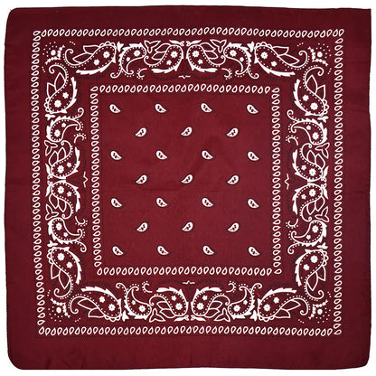 Outdoor Cycling 53cm Cotton Square Scarf Women Men Paisley Print HipHop Bandanas Scarves Headband Handkerchief Hair Mask Badiee Stylez