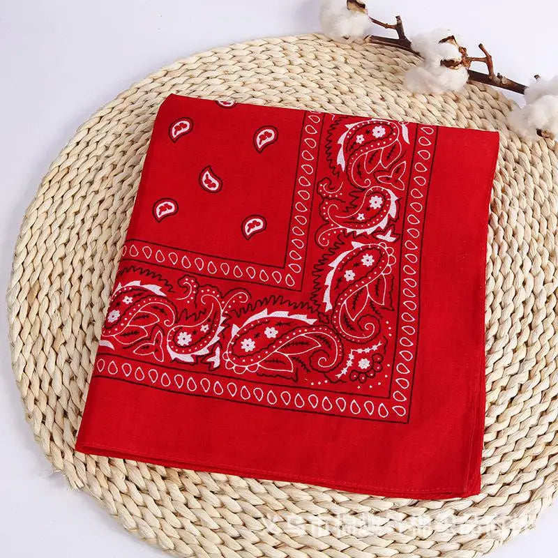 New Fashion Hip Hop Bandana Square Scarf Black Red Headband Printed for Boys/Girls Hair Accessories Hair Scarf Badiee Stylez