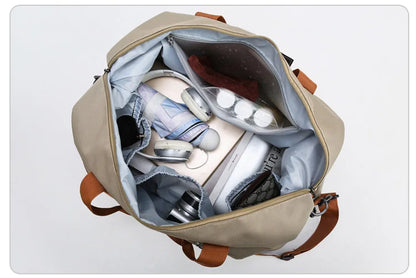 Unisex Large Capacity Travel Tote Bags Women Canvas Travel Handbag Men Sports Shoulder Bag Waterproof Travel Duffle Bag Foldable