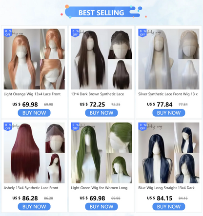 13*4 Dark Brown Synthetic Lace Front Wigs Chocolate Brown Long Straight Lace Front Wig for Women Pre Plucked Natural Hairline