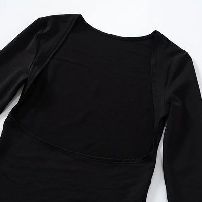 Backless Short Sleeve Blue Y2K Crop Top Women Casual O Neck Summer T Shirts Sexy Vintage Cut Out