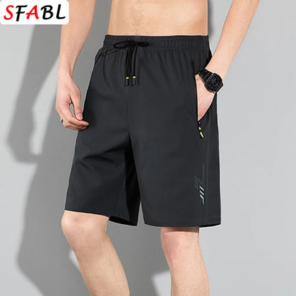 Quick-drying Shorts Men Board Short Pants Summer Breathable Sports Shorts Men Casual Elastic Running Gym Fitness Men's Shorts Badiee Stylez