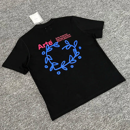 ARTE T-shirts Men Women Couples Streetwear High Quality Print Round Neck Short Sleeve Arte Top Tee One Day Shipped Out