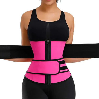 1pc Waist Trainer Slimming Body Shaper Fitness Belt Weight Loss Fat Burning Sport Girdle Sweat Trimmer Workout Cincher Shapewear MH