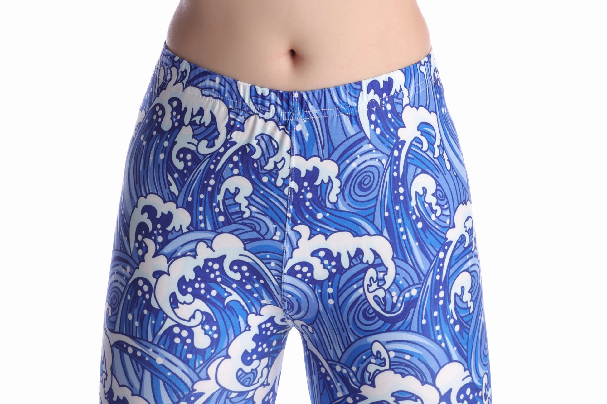 Women Leggings High Waist Cartoon Comic Beauty Print Trousers Soft Female Casual Elastic Pant