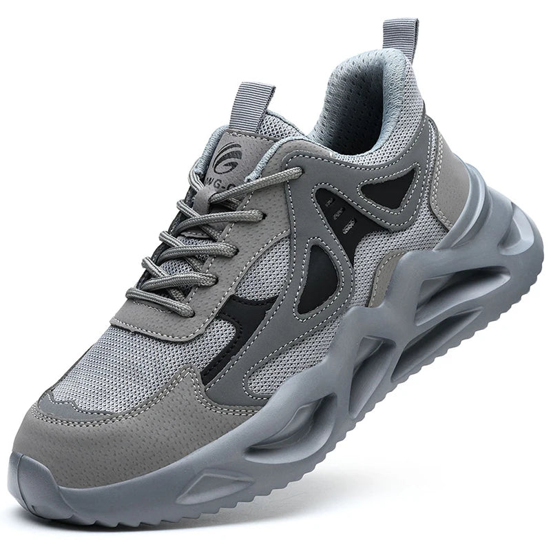 Lightweight Safety Shoes Men Women Work Shoes Steel Toe Cap Working Boots Sneakers Man Women Breathable Shoes Tactical Boots - Badiee Stylez