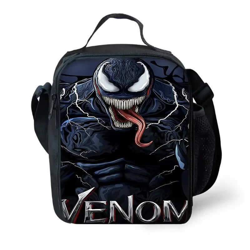 Marvels V-venoms Child School Backpack with Lunch Bags ,Pencil Bags ,School Bags for Boys Girls Best Gift XHOO1-KB-102-A6