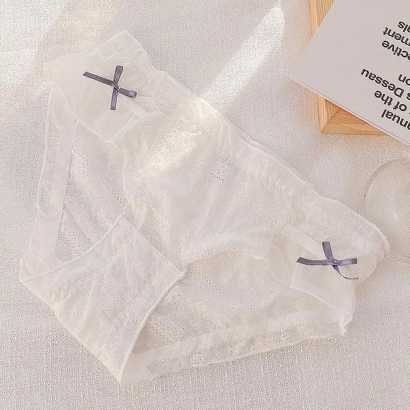 Japanese-Style Soft Girl Thin Transparent Pink Lolita Lolita Loli Lace Cute Sexy Underwear Fat style 16 1pc