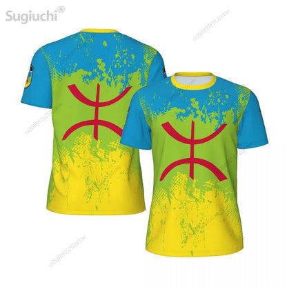 2025 New Amazigh BERBER 3D Printing Flag Mesh T-shirts Men Women Clothing Sports Breathable For Running Bike Fitness T shirt 5