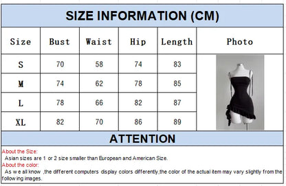 Sleeveless Backless Ruffles Mini Dress Women Summer Y2K Lace Up Black Bodycon Dresses Party Club Streetwear 2025 New Sundress