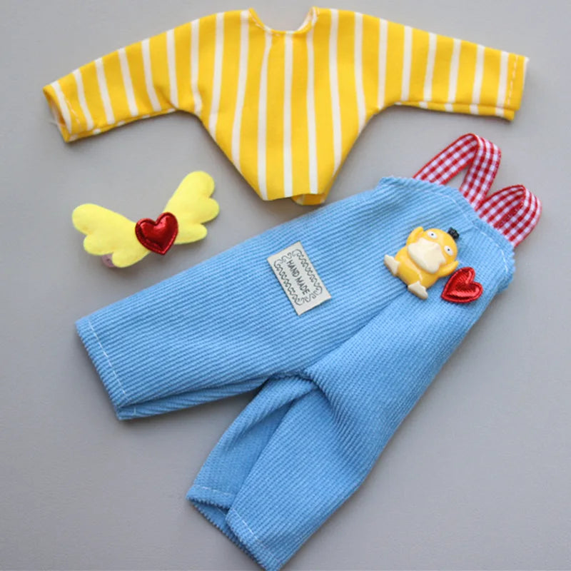 Cartoon Style Clothes Suit for 1/6 Bjd Doll Accesssories for 30cm Baby Doll Dress Up Toys for Children Type 63 Only Clothes