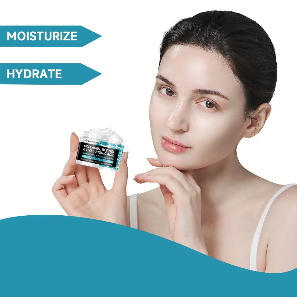 Retinol Collagen Facial Care Moisturizing Cream Deeply Nourishes Suitable for Dry and Rough Skin Aging Face Cream Moisturizing