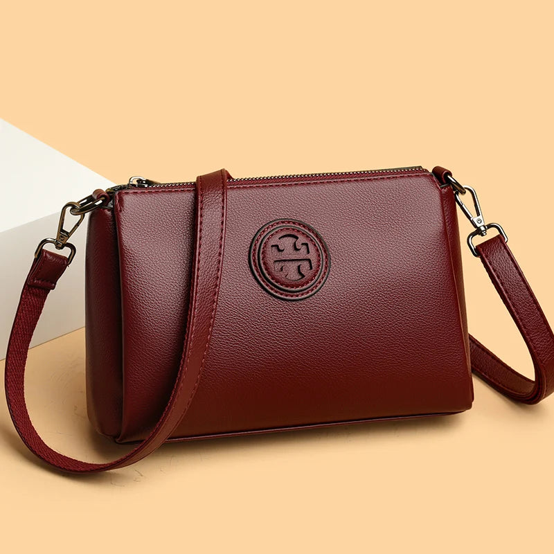 Versatile PU Crossbody Bag for Women Stylish High Quality Brand Design Zipper Solid Color Pattern Casual Daily Use Shoulder Bag - Badiee Stylez