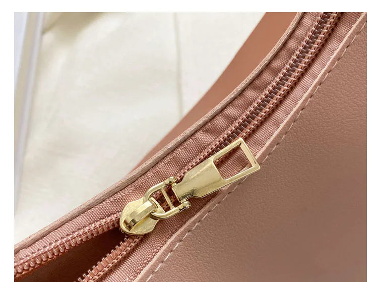 Mini Fashion Female Underarm Shopping Bag Retro Casual Women Totes Shoulder Bags Female Leather Solid Color Handbag for Women