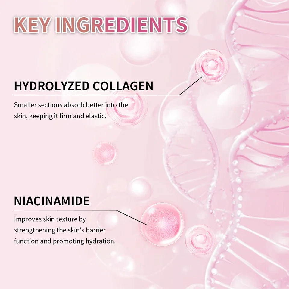 Collagen Jelly Cream Niacinamide Tightening Soothing Moisturizing Anti-Aging Firmness Hydration Skincare 100ml Face Gel