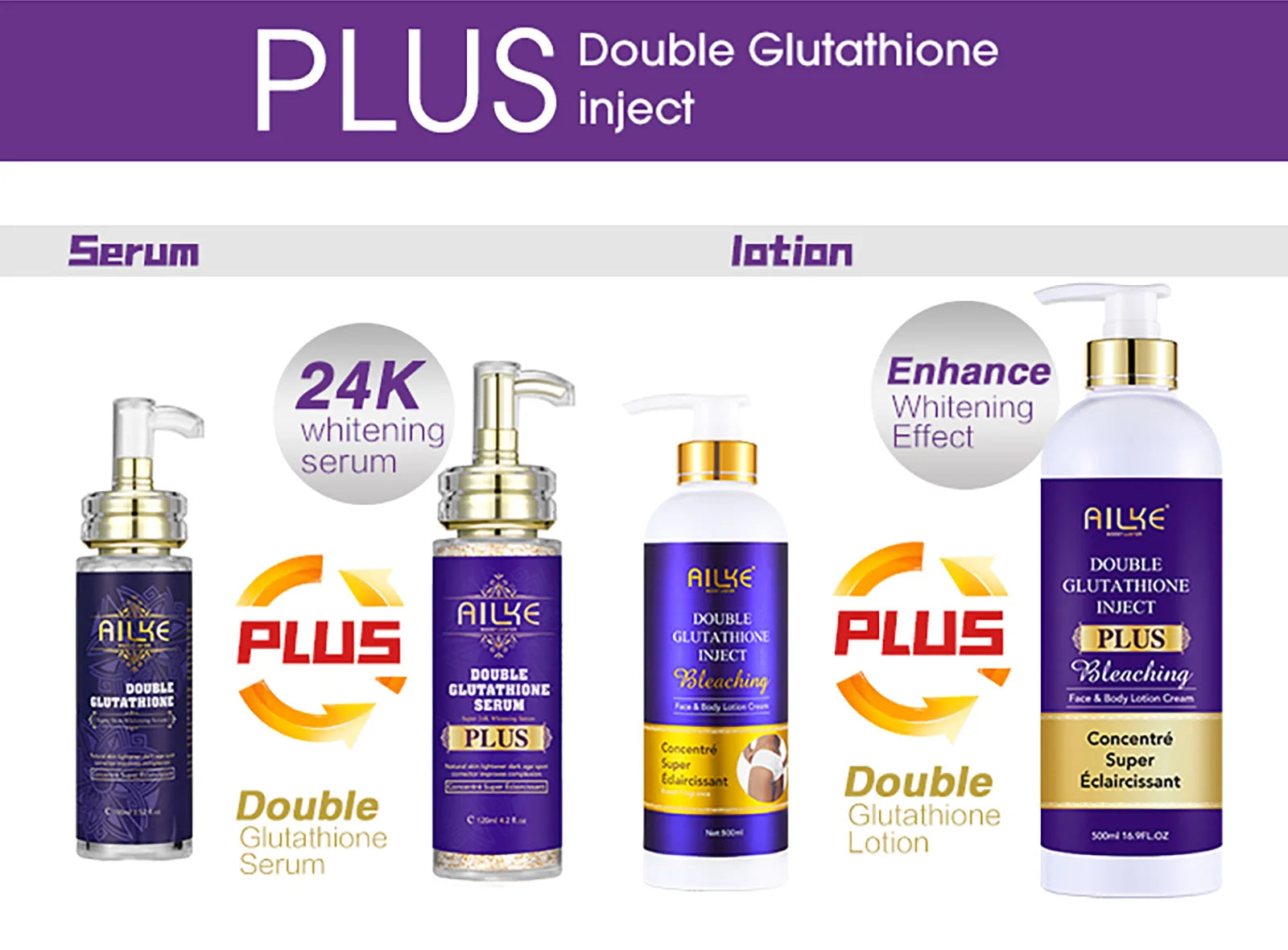 AILKE Glutathione Bleaching Cream, Advanced Lightening Lotion, Glowing Cream For Inner Thighs, Bikini Area Underarms, Natural