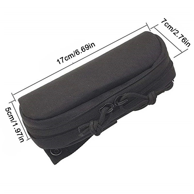 Outdoor Hunting Sunglasses Case Molle Durable Goggles Tactical Bag Sunglasses Storage Case Nylon Hard Glasses