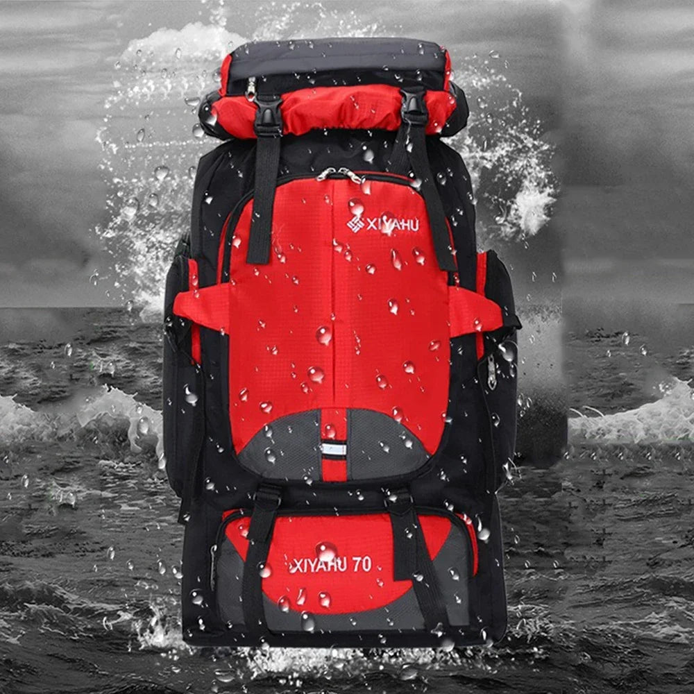 Hiking Backpack 70L Oxford Large Rucksack for Travelling Camping Hunting Bag Waterproof Lightweight Backpacks