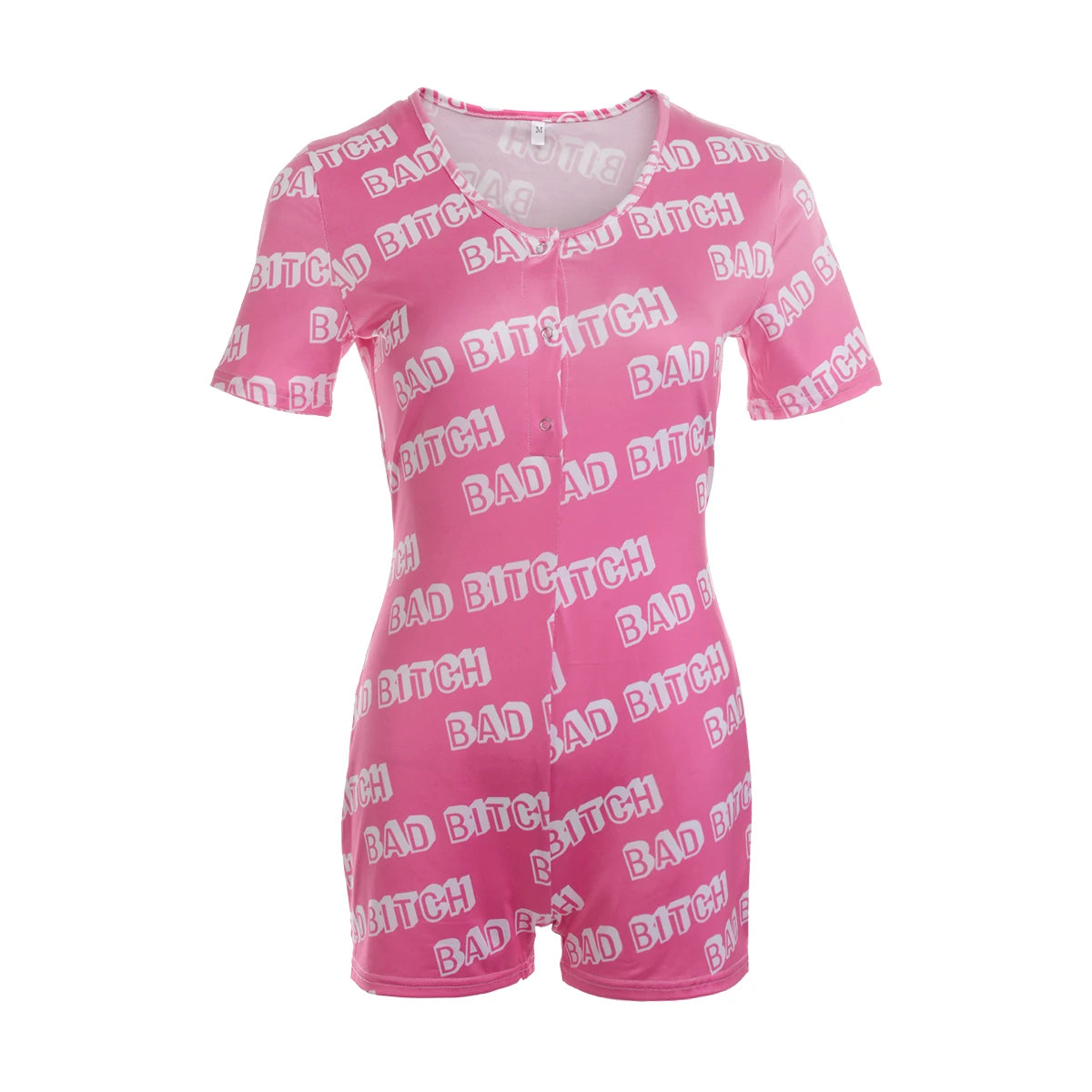 Sexy Playsuits Women Sleepwear Buttons V-neck Bodycon Short Romper Jumpsuit Leotard Printed Short Sleeve Summer Bodysuits Female P