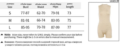 Sexy O-neck Sleeveless Jumpsuit Women Summer Beaded Mesh Rompers Skinny Elegent One Piece Apricot Fashion Hot Combinaison Femme