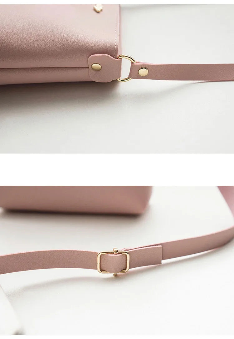 Fashion Solid Color Shoulder Bag Women Crossbody Bags Women PU Leather Woven Bag Mobile Phone Purse Mini Handbags hand bag