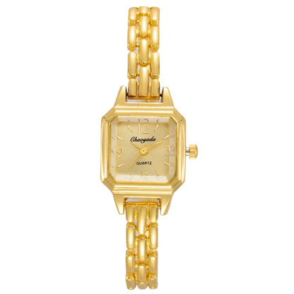 Luxury Golden Women's Quartz Watches Fashion Brand Square Ladies Wristwatches Clock Simple Elegant Woman Watch relogio feminino