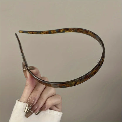 1pc Ladies Non-Clamping Ear Bone Hair Accessories Acetic Acid Headband Headband High-End Hairband Girls 2025 New Summer Elegant